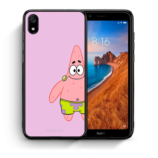 Θήκη Xiaomi Redmi 7A  Friends Patrick από τη Smartfits με σχέδιο στο πίσω μέρος και μαύρο περίβλημα | Xiaomi Redmi 7A  Friends Patrick case with colorful back and black bezels