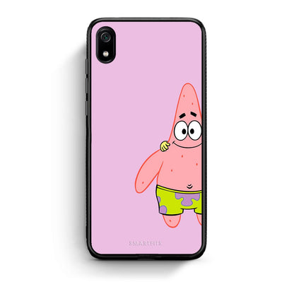 Xiaomi Redmi 7A  Friends Patrick θήκη από τη Smartfits με σχέδιο στο πίσω μέρος και μαύρο περίβλημα | Smartphone case with colorful back and black bezels by Smartfits