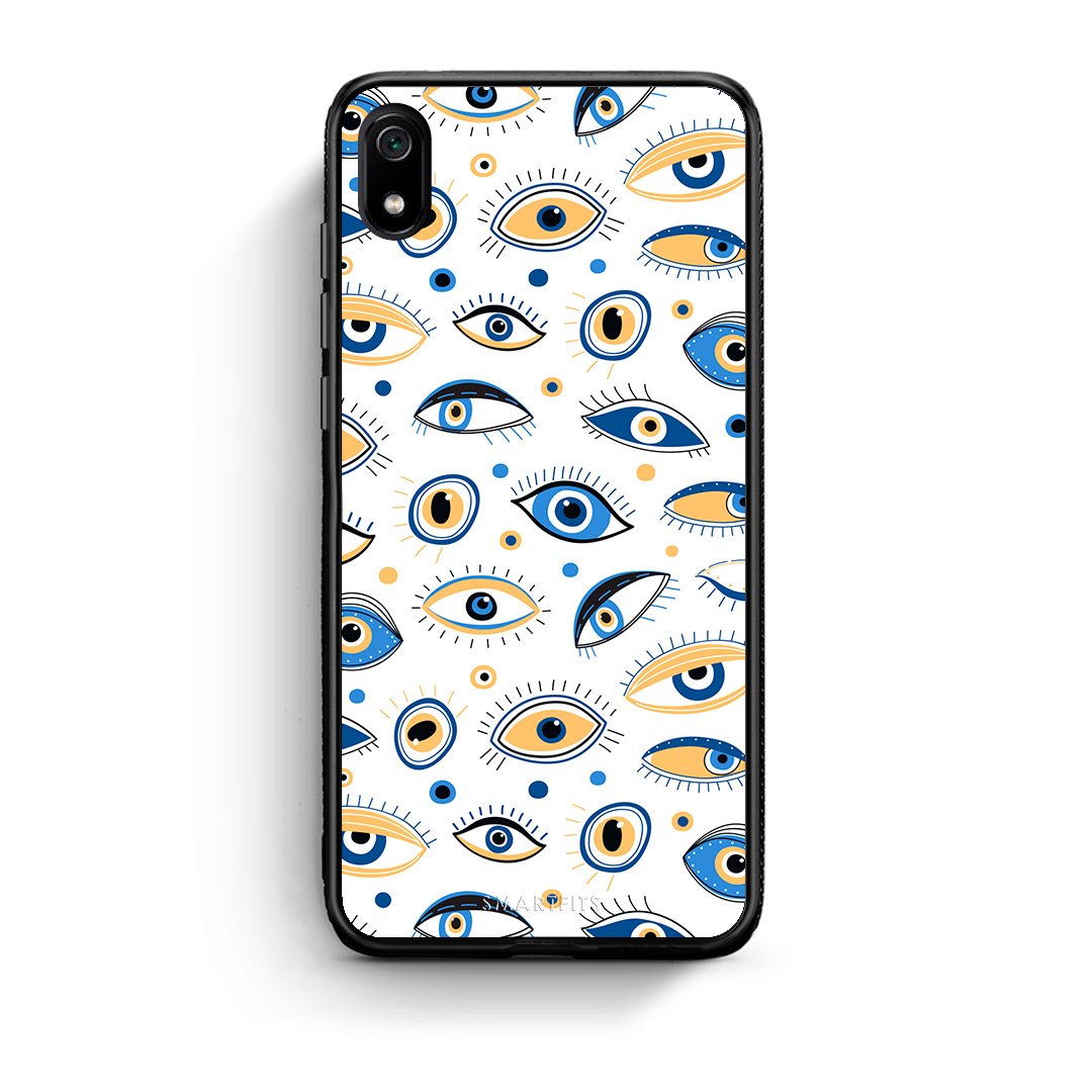 Xiaomi Redmi 7A Ftou Ftou θήκη από τη Smartfits με σχέδιο στο πίσω μέρος και μαύρο περίβλημα | Smartphone case with colorful back and black bezels by Smartfits