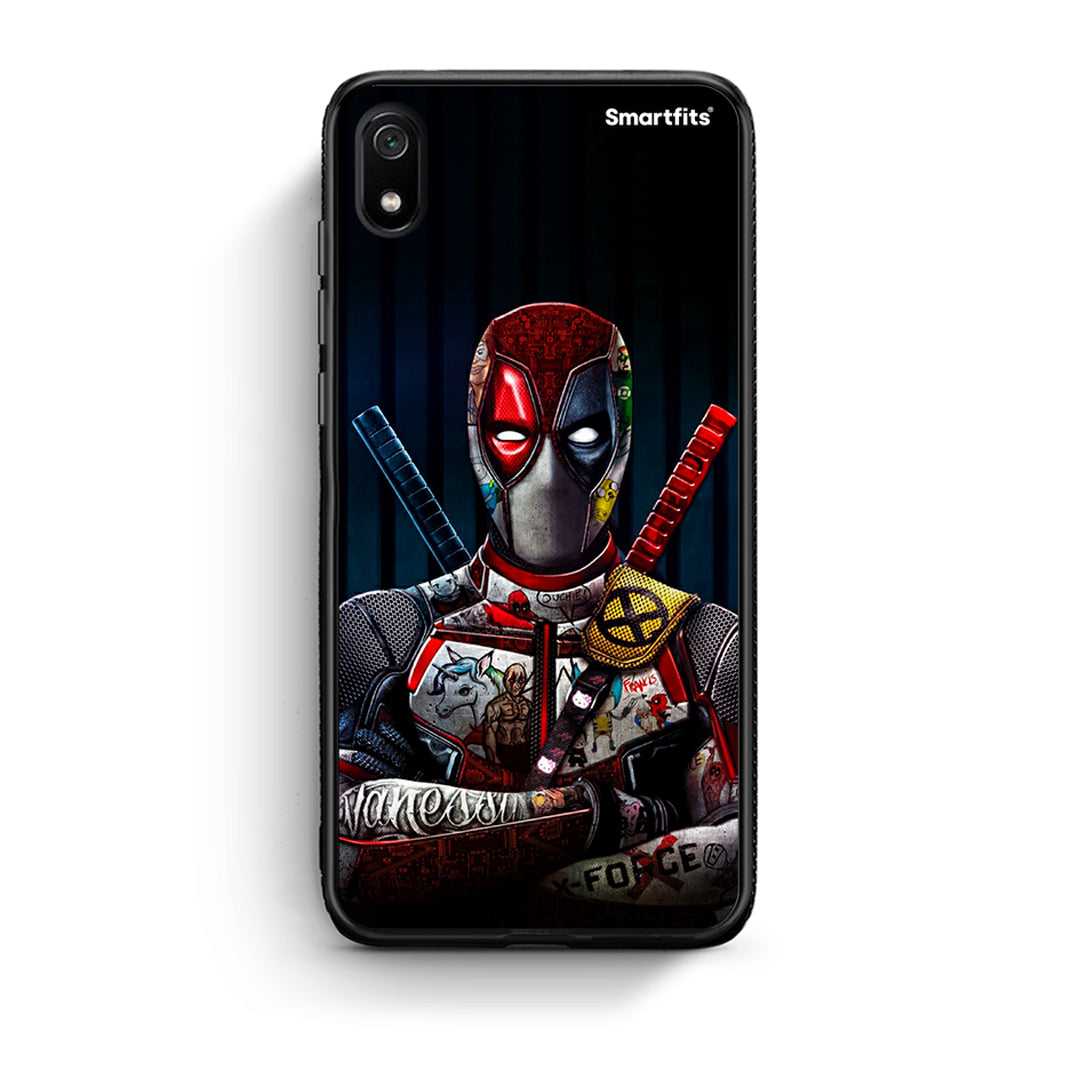 Xiaomi Redmi 7A Funny Guy θήκη από τη Smartfits με σχέδιο στο πίσω μέρος και μαύρο περίβλημα | Smartphone case with colorful back and black bezels by Smartfits