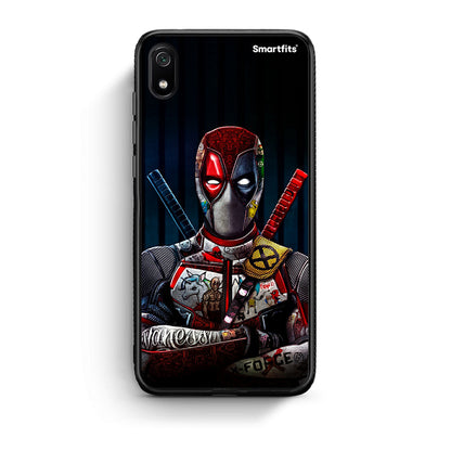 Xiaomi Redmi 7A Funny Guy θήκη από τη Smartfits με σχέδιο στο πίσω μέρος και μαύρο περίβλημα | Smartphone case with colorful back and black bezels by Smartfits