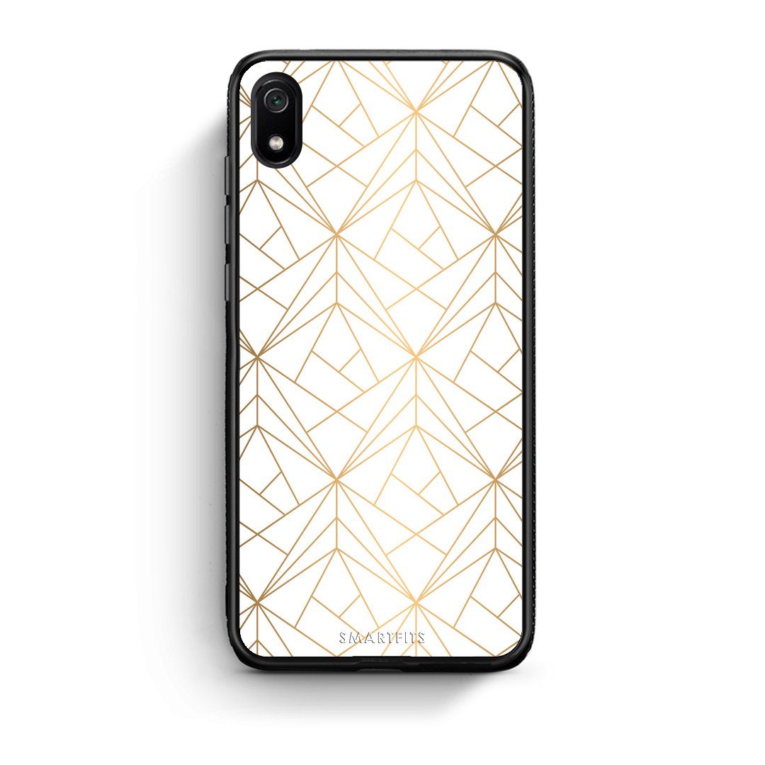 111 - Xiaomi Redmi 7A Luxury White Geometric case, cover, bumper