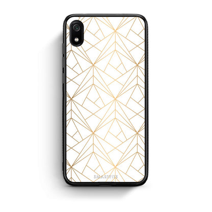 111 - Xiaomi Redmi 7A Luxury White Geometric case, cover, bumper