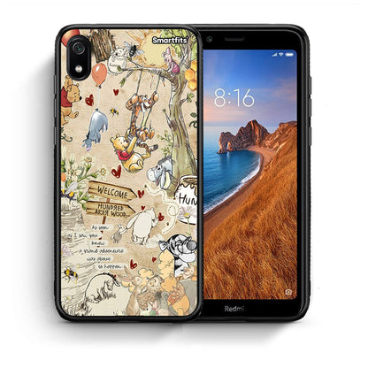 Θήκη Xiaomi Redmi 7A Happy Friends από τη Smartfits με σχέδιο στο πίσω μέρος και μαύρο περίβλημα | Xiaomi Redmi 7A Happy Friends case with colorful back and black bezels