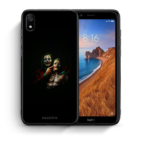 Θήκη Xiaomi Redmi 7A Clown Hero από τη Smartfits με σχέδιο στο πίσω μέρος και μαύρο περίβλημα | Xiaomi Redmi 7A Clown Hero case with colorful back and black bezels