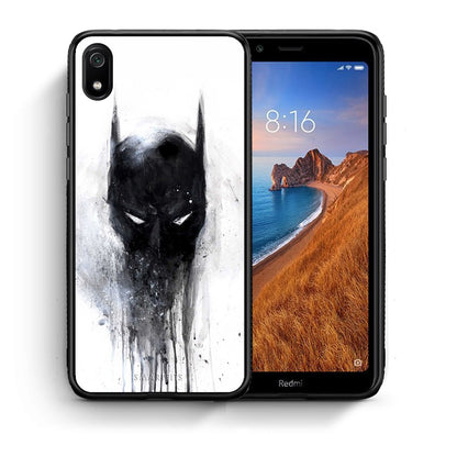 Θήκη Xiaomi Redmi 7A Paint Bat Hero από τη Smartfits με σχέδιο στο πίσω μέρος και μαύρο περίβλημα | Xiaomi Redmi 7A Paint Bat Hero case with colorful back and black bezels