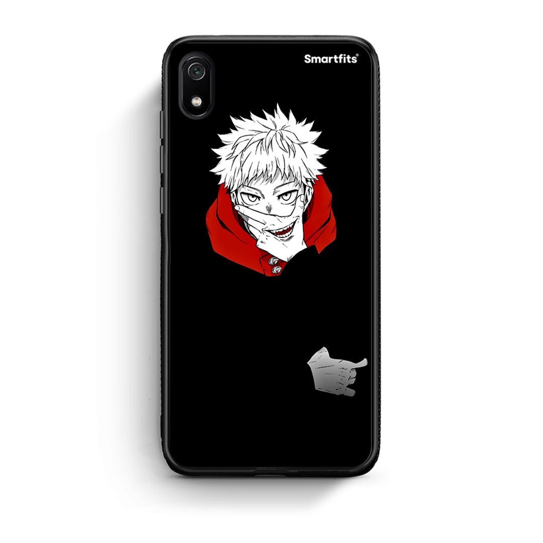 Xiaomi Redmi 7A Itadori Anime θήκη από τη Smartfits με σχέδιο στο πίσω μέρος και μαύρο περίβλημα | Smartphone case with colorful back and black bezels by Smartfits
