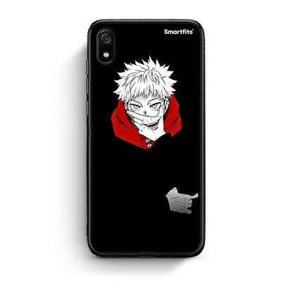 Xiaomi Redmi 7A Itadori Anime θήκη από τη Smartfits με σχέδιο στο πίσω μέρος και μαύρο περίβλημα | Smartphone case with colorful back and black bezels by Smartfits