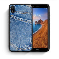 Thumbnail for Θήκη Xiaomi Redmi 7A Jeans Pocket από τη Smartfits με σχέδιο στο πίσω μέρος και μαύρο περίβλημα | Xiaomi Redmi 7A Jeans Pocket case with colorful back and black bezels
