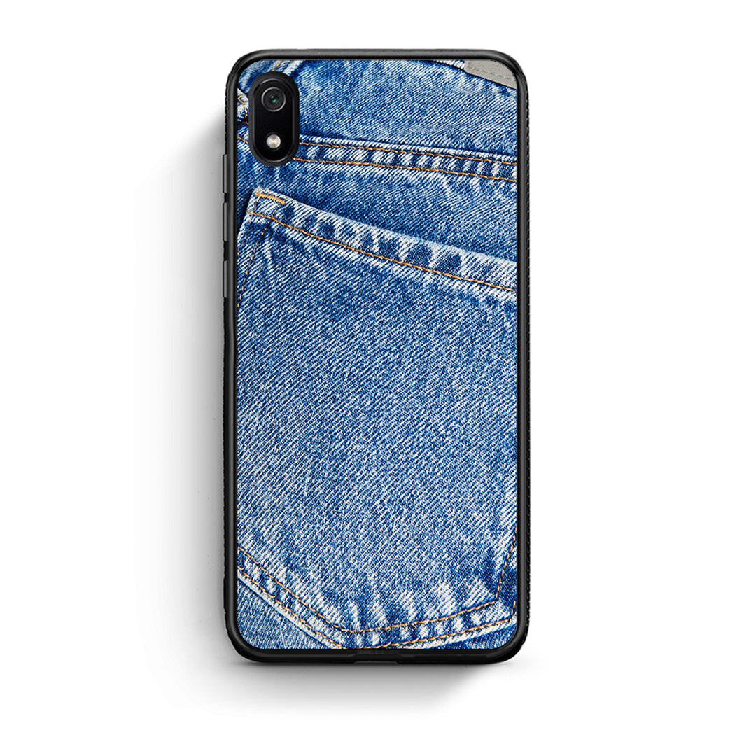 Xiaomi Redmi 7A Jeans Pocket θήκη από τη Smartfits με σχέδιο στο πίσω μέρος και μαύρο περίβλημα | Smartphone case with colorful back and black bezels by Smartfits