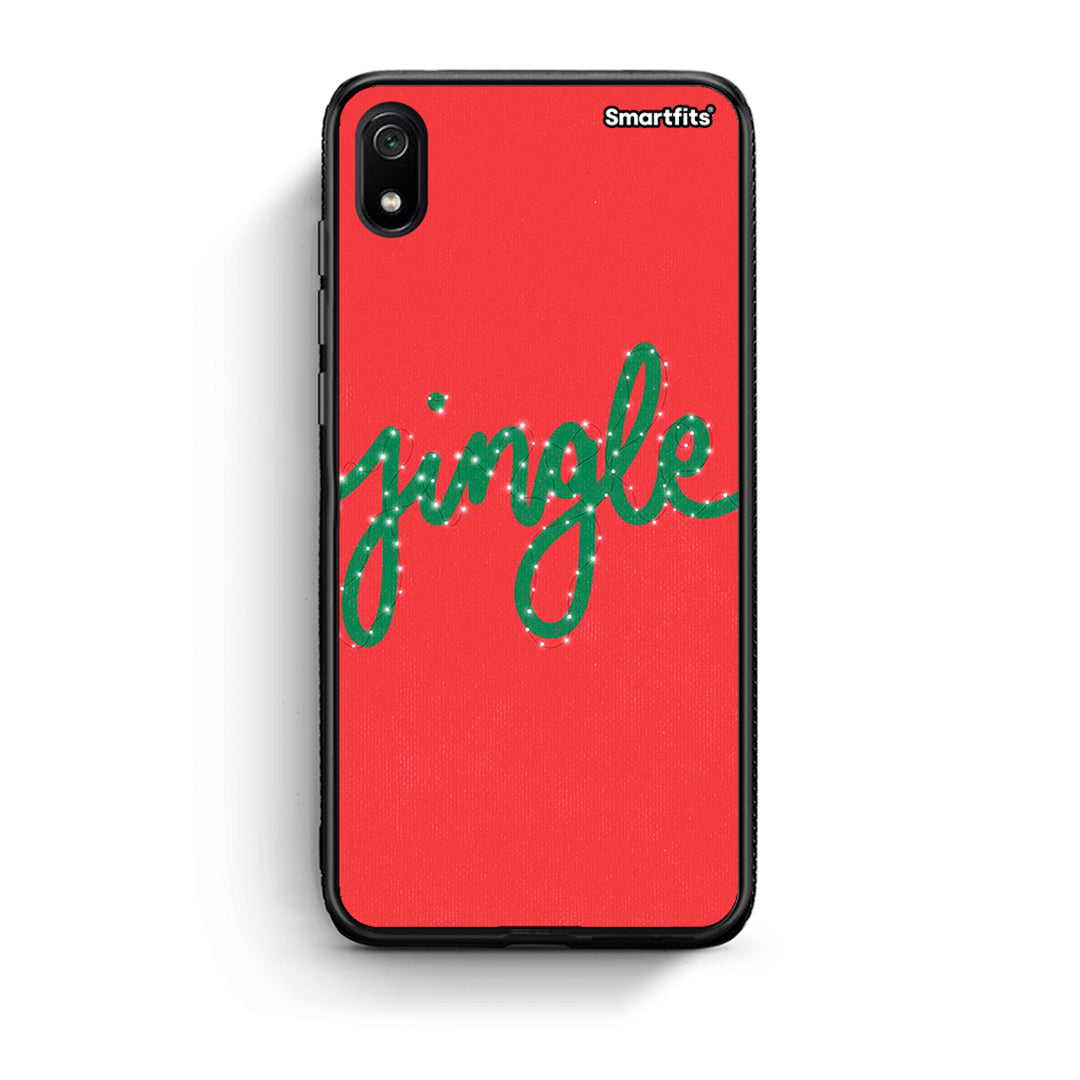 Xiaomi Redmi 7A Jingle Xmas θήκη από τη Smartfits με σχέδιο στο πίσω μέρος και μαύρο περίβλημα | Smartphone case with colorful back and black bezels by Smartfits