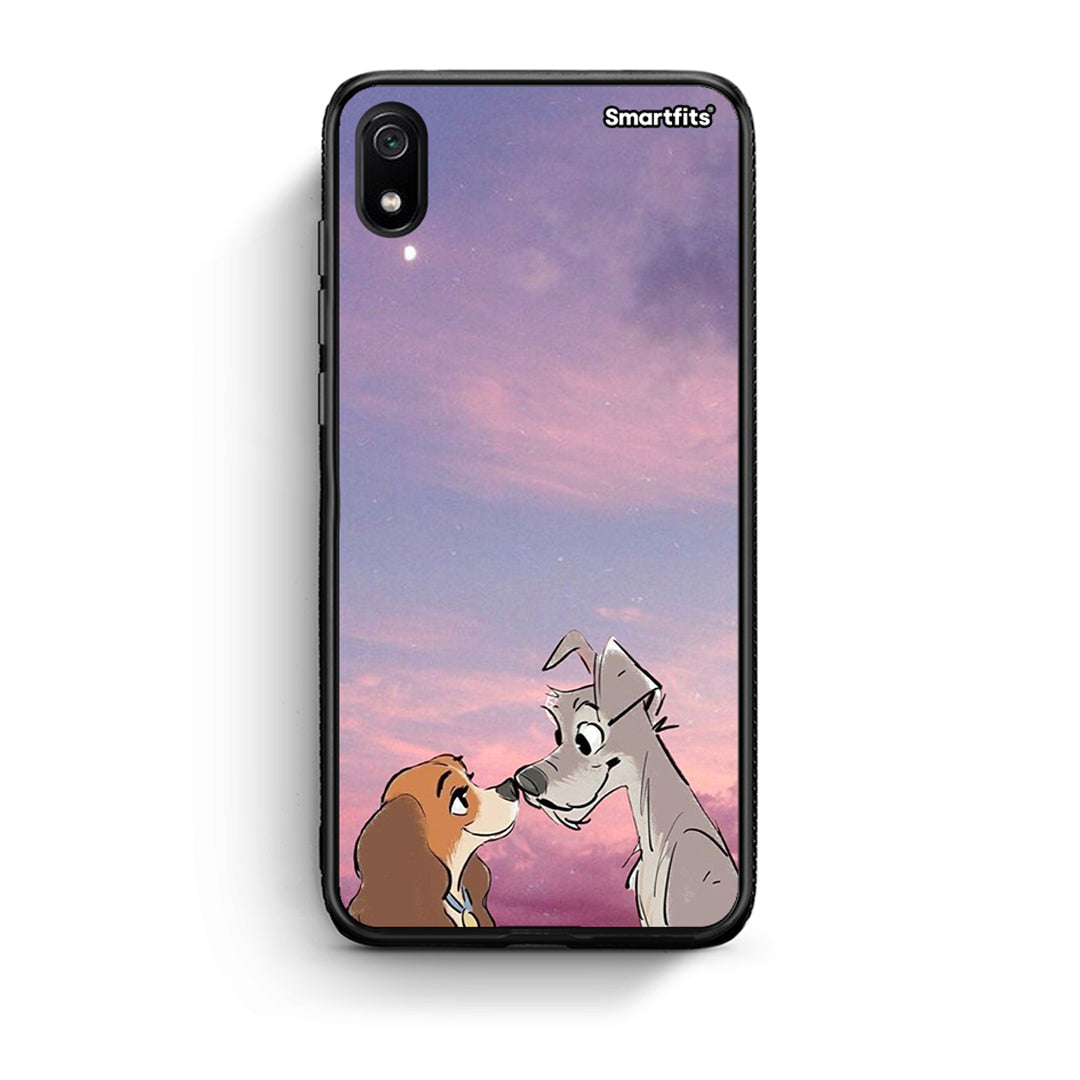 Xiaomi Redmi 7A Lady And Tramp θήκη από τη Smartfits με σχέδιο στο πίσω μέρος και μαύρο περίβλημα | Smartphone case with colorful back and black bezels by Smartfits