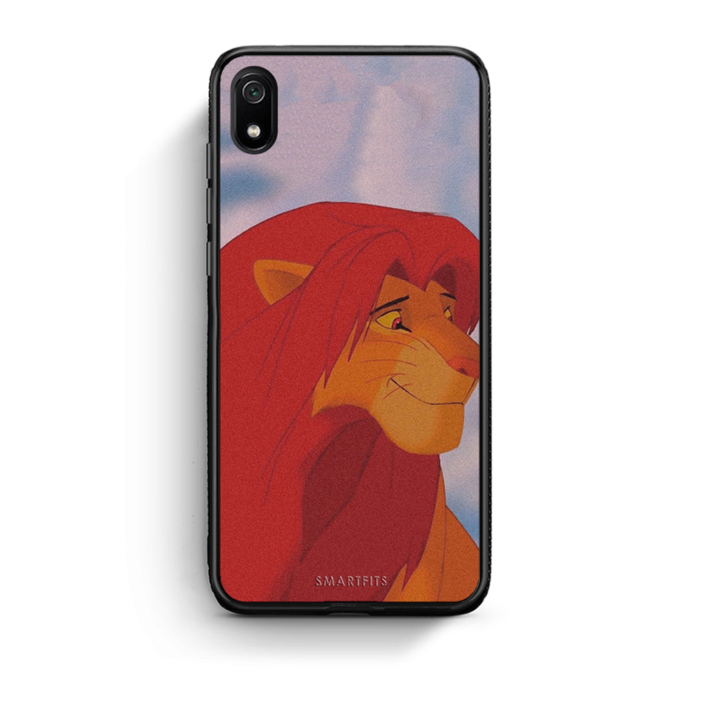 Xiaomi Redmi 7A Lion Love 1 Θήκη Αγίου Βαλεντίνου από τη Smartfits με σχέδιο στο πίσω μέρος και μαύρο περίβλημα | Smartphone case with colorful back and black bezels by Smartfits