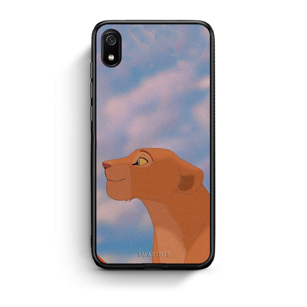 Xiaomi Redmi 7A Lion Love 2 Θήκη Αγίου Βαλεντίνου από τη Smartfits με σχέδιο στο πίσω μέρος και μαύρο περίβλημα | Smartphone case with colorful back and black bezels by Smartfits