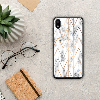 Marble Gold Geometric - Xiaomi Redmi 7A θήκη