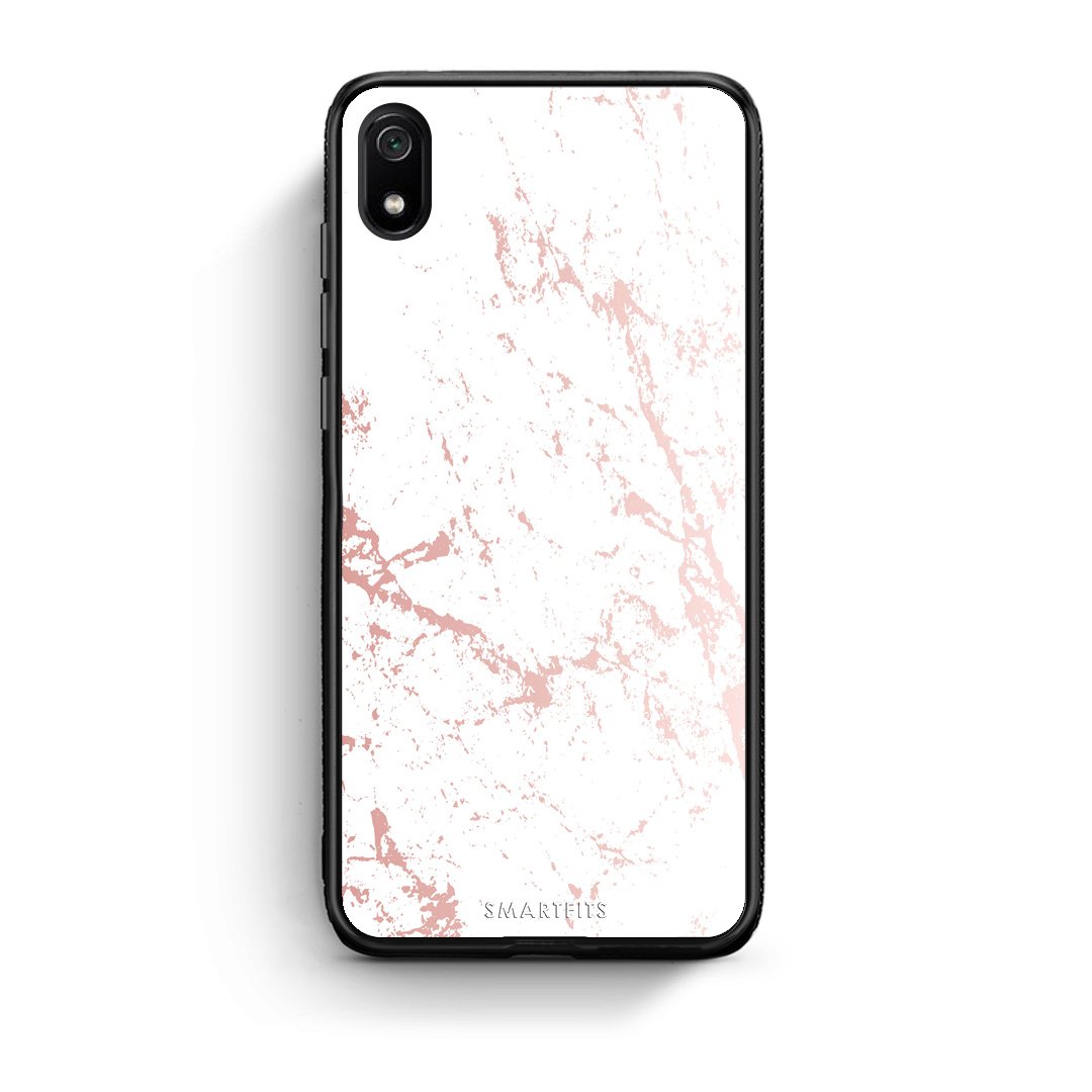 116 - Xiaomi Redmi 7A Pink Splash Marble case, cover, bumper