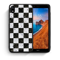 Thumbnail for Θήκη Xiaomi Redmi 7A Square Geometric Marble από τη Smartfits με σχέδιο στο πίσω μέρος και μαύρο περίβλημα | Xiaomi Redmi 7A Square Geometric Marble case with colorful back and black bezels