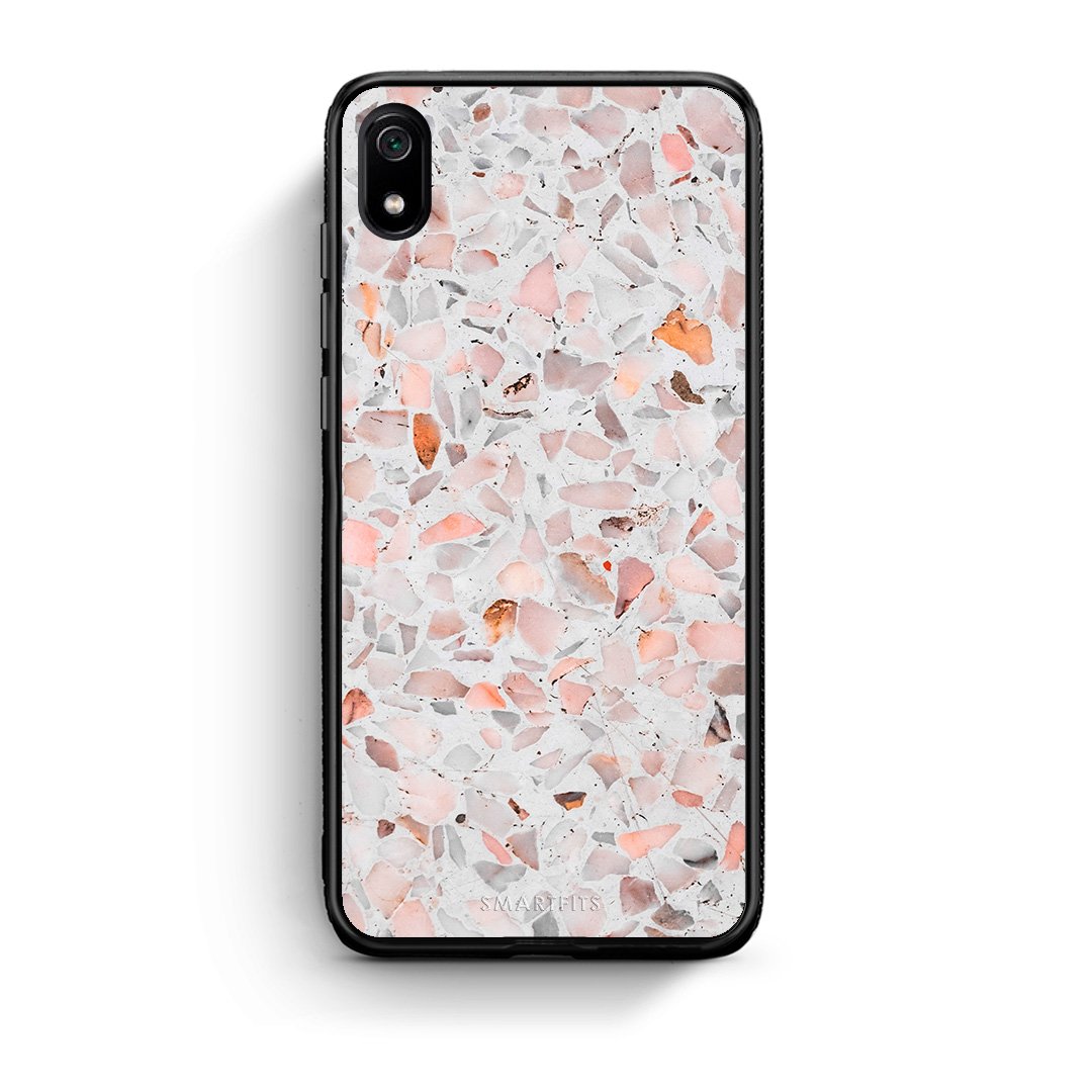 Xiaomi Redmi 7A Marble Terrazzo θήκη από τη Smartfits με σχέδιο στο πίσω μέρος και μαύρο περίβλημα | Smartphone case with colorful back and black bezels by Smartfits