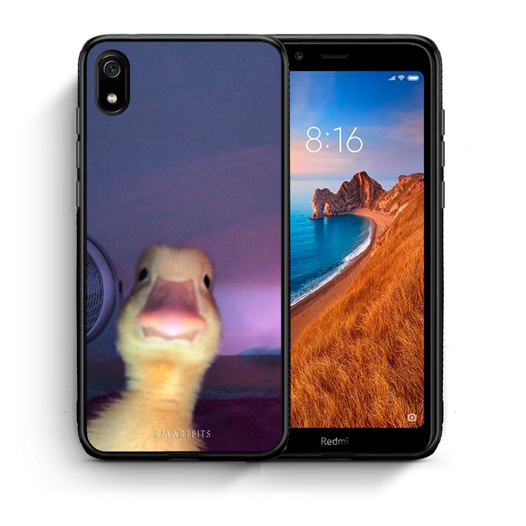 Θήκη Xiaomi Redmi 7A Meme Duck από τη Smartfits με σχέδιο στο πίσω μέρος και μαύρο περίβλημα | Xiaomi Redmi 7A Meme Duck case with colorful back and black bezels
