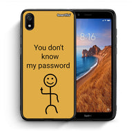 Thumbnail for Θήκη Xiaomi Redmi 7A My Password από τη Smartfits με σχέδιο στο πίσω μέρος και μαύρο περίβλημα | Xiaomi Redmi 7A My Password case with colorful back and black bezels