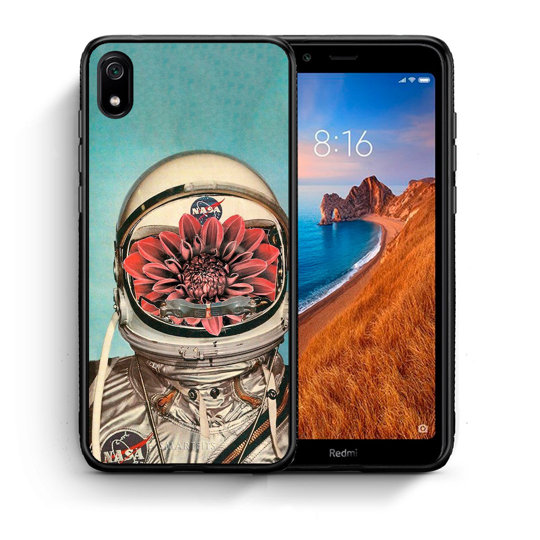 Θήκη Xiaomi Redmi 7A Nasa Bloom από τη Smartfits με σχέδιο στο πίσω μέρος και μαύρο περίβλημα | Xiaomi Redmi 7A Nasa Bloom case with colorful back and black bezels