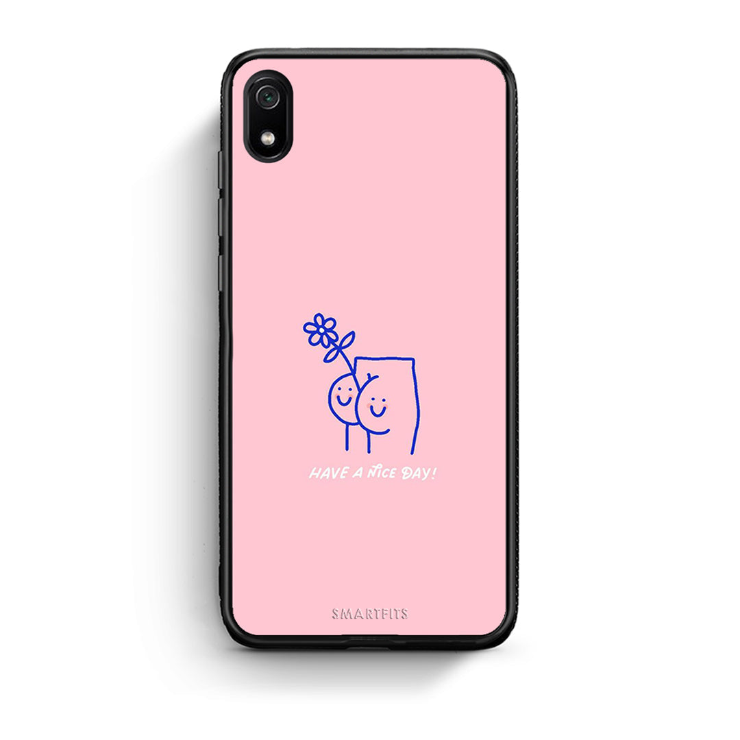 Xiaomi Redmi 7A Nice Day θήκη από τη Smartfits με σχέδιο στο πίσω μέρος και μαύρο περίβλημα | Smartphone case with colorful back and black bezels by Smartfits