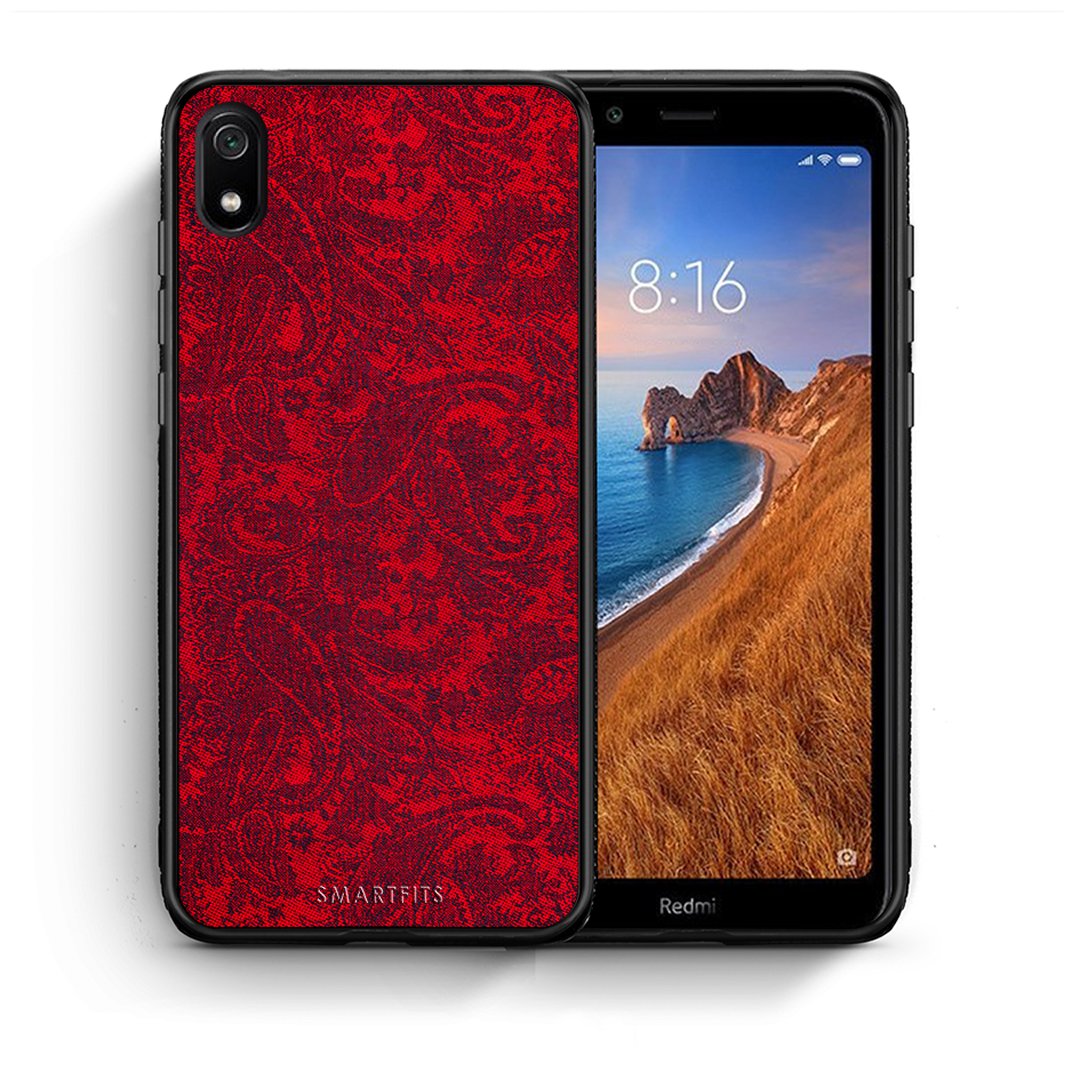 Θήκη Xiaomi Redmi 7A Paisley Cashmere από τη Smartfits με σχέδιο στο πίσω μέρος και μαύρο περίβλημα | Xiaomi Redmi 7A Paisley Cashmere case with colorful back and black bezels
