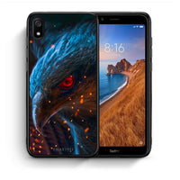 Thumbnail for Θήκη Xiaomi Redmi 7A Eagle PopArt από τη Smartfits με σχέδιο στο πίσω μέρος και μαύρο περίβλημα | Xiaomi Redmi 7A Eagle PopArt case with colorful back and black bezels