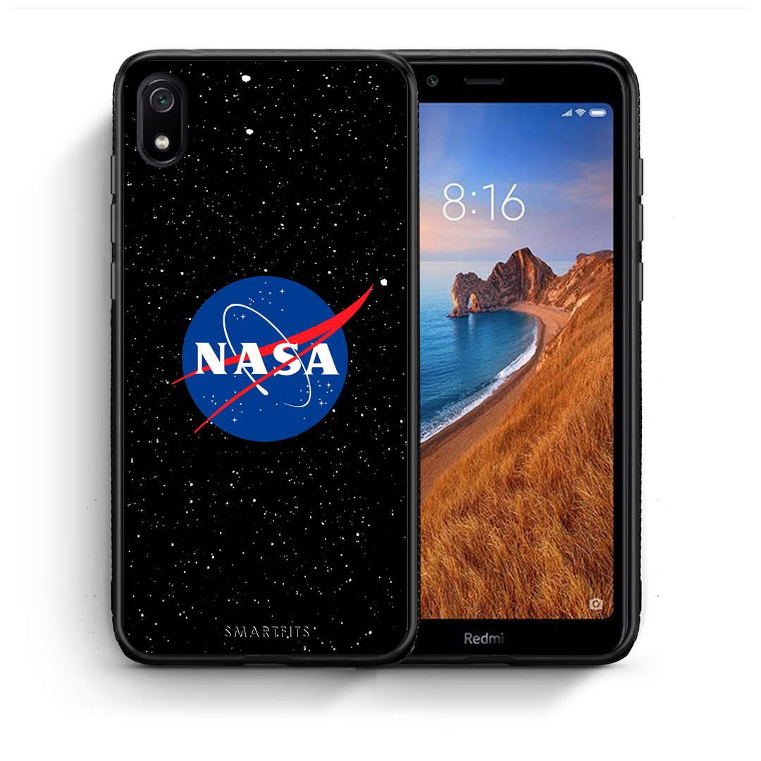 Θήκη Xiaomi Redmi 7A NASA PopArt από τη Smartfits με σχέδιο στο πίσω μέρος και μαύρο περίβλημα | Xiaomi Redmi 7A NASA PopArt case with colorful back and black bezels
