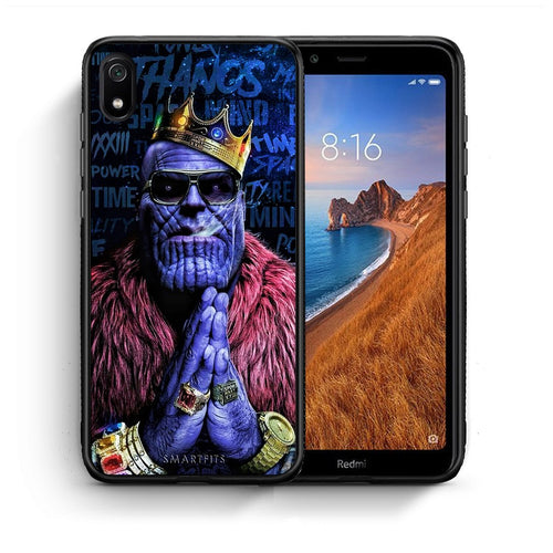 Θήκη Xiaomi Redmi 7A Thanos PopArt από τη Smartfits με σχέδιο στο πίσω μέρος και μαύρο περίβλημα | Xiaomi Redmi 7A Thanos PopArt case with colorful back and black bezels