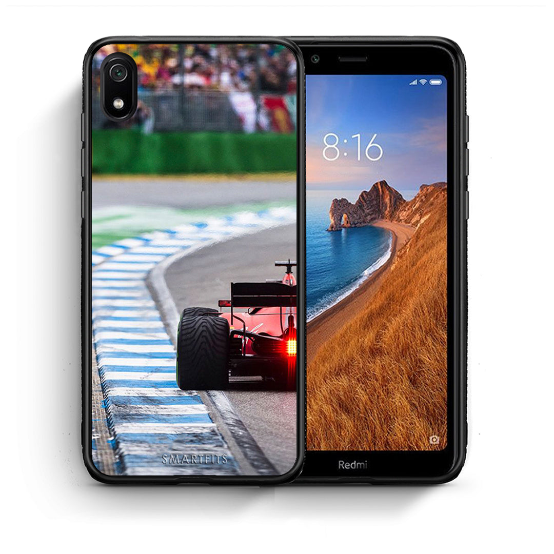Θήκη Xiaomi Redmi 7A Racing Vibes από τη Smartfits με σχέδιο στο πίσω μέρος και μαύρο περίβλημα | Xiaomi Redmi 7A Racing Vibes case with colorful back and black bezels