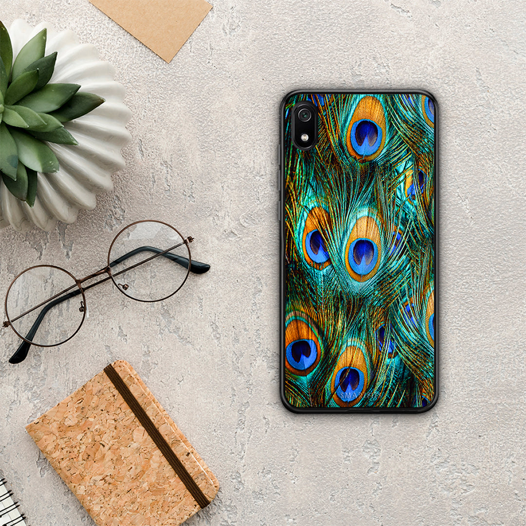 Real Peacock Feathers - Xiaomi Redmi 7A θήκη