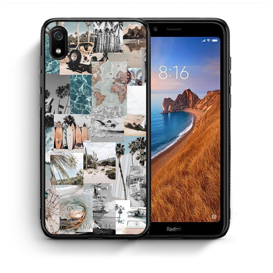 Θήκη Xiaomi Redmi 7A Retro Beach Life από τη Smartfits με σχέδιο στο πίσω μέρος και μαύρο περίβλημα | Xiaomi Redmi 7A Retro Beach Life case with colorful back and black bezels