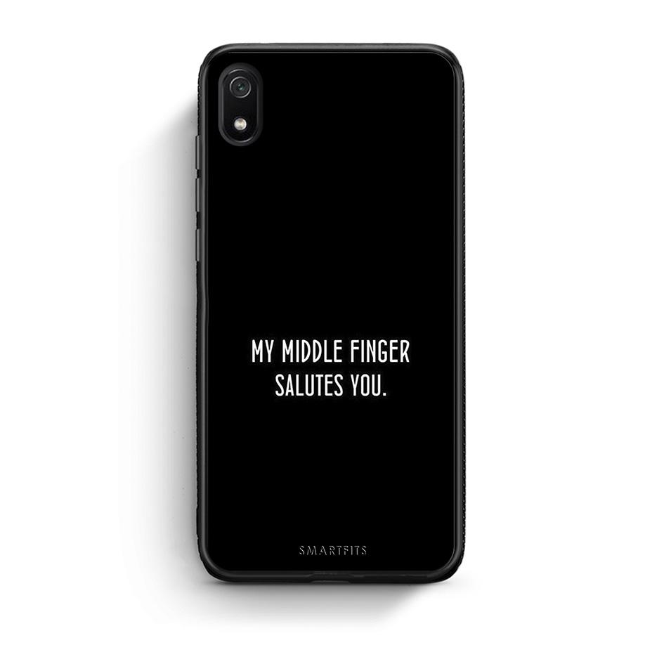 Xiaomi Redmi 7A Salute θήκη από τη Smartfits με σχέδιο στο πίσω μέρος και μαύρο περίβλημα | Smartphone case with colorful back and black bezels by Smartfits