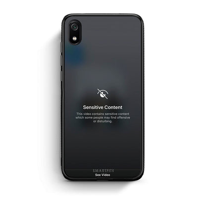 Xiaomi Redmi 7A Sensitive Content θήκη από τη Smartfits με σχέδιο στο πίσω μέρος και μαύρο περίβλημα | Smartphone case with colorful back and black bezels by Smartfits