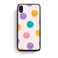 Thumbnail for Xiaomi Redmi 7A Smiley Faces θήκη από τη Smartfits με σχέδιο στο πίσω μέρος και μαύρο περίβλημα | Smartphone case with colorful back and black bezels by Smartfits