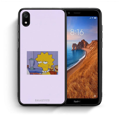 Θήκη Xiaomi Redmi 7A So Happy από τη Smartfits με σχέδιο στο πίσω μέρος και μαύρο περίβλημα | Xiaomi Redmi 7A So Happy case with colorful back and black bezels