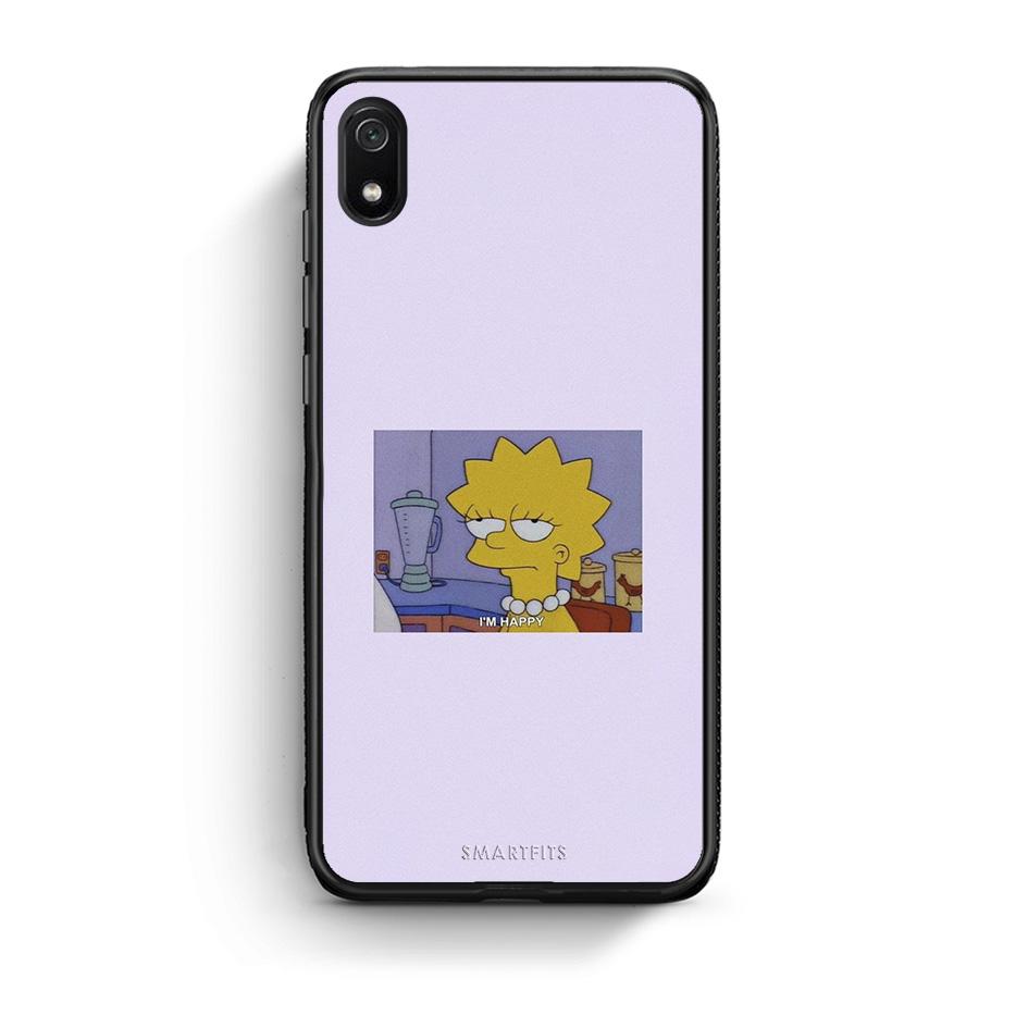 Xiaomi Redmi 7A So Happy θήκη από τη Smartfits με σχέδιο στο πίσω μέρος και μαύρο περίβλημα | Smartphone case with colorful back and black bezels by Smartfits