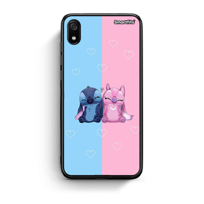 Xiaomi Redmi 7A Stitch And Angel θήκη από τη Smartfits με σχέδιο στο πίσω μέρος και μαύρο περίβλημα | Smartphone case with colorful back and black bezels by Smartfits