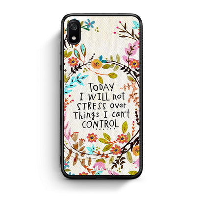 Xiaomi Redmi 7A Stress Over θήκη από τη Smartfits με σχέδιο στο πίσω μέρος και μαύρο περίβλημα | Smartphone case with colorful back and black bezels by Smartfits