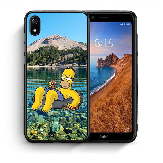 Θήκη Xiaomi Redmi 7A Summer Happiness από τη Smartfits με σχέδιο στο πίσω μέρος και μαύρο περίβλημα | Xiaomi Redmi 7A Summer Happiness case with colorful back and black bezels
