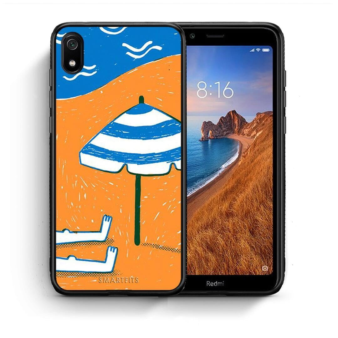 Θήκη Xiaomi Redmi 7A Summering από τη Smartfits με σχέδιο στο πίσω μέρος και μαύρο περίβλημα | Xiaomi Redmi 7A Summering case with colorful back and black bezels