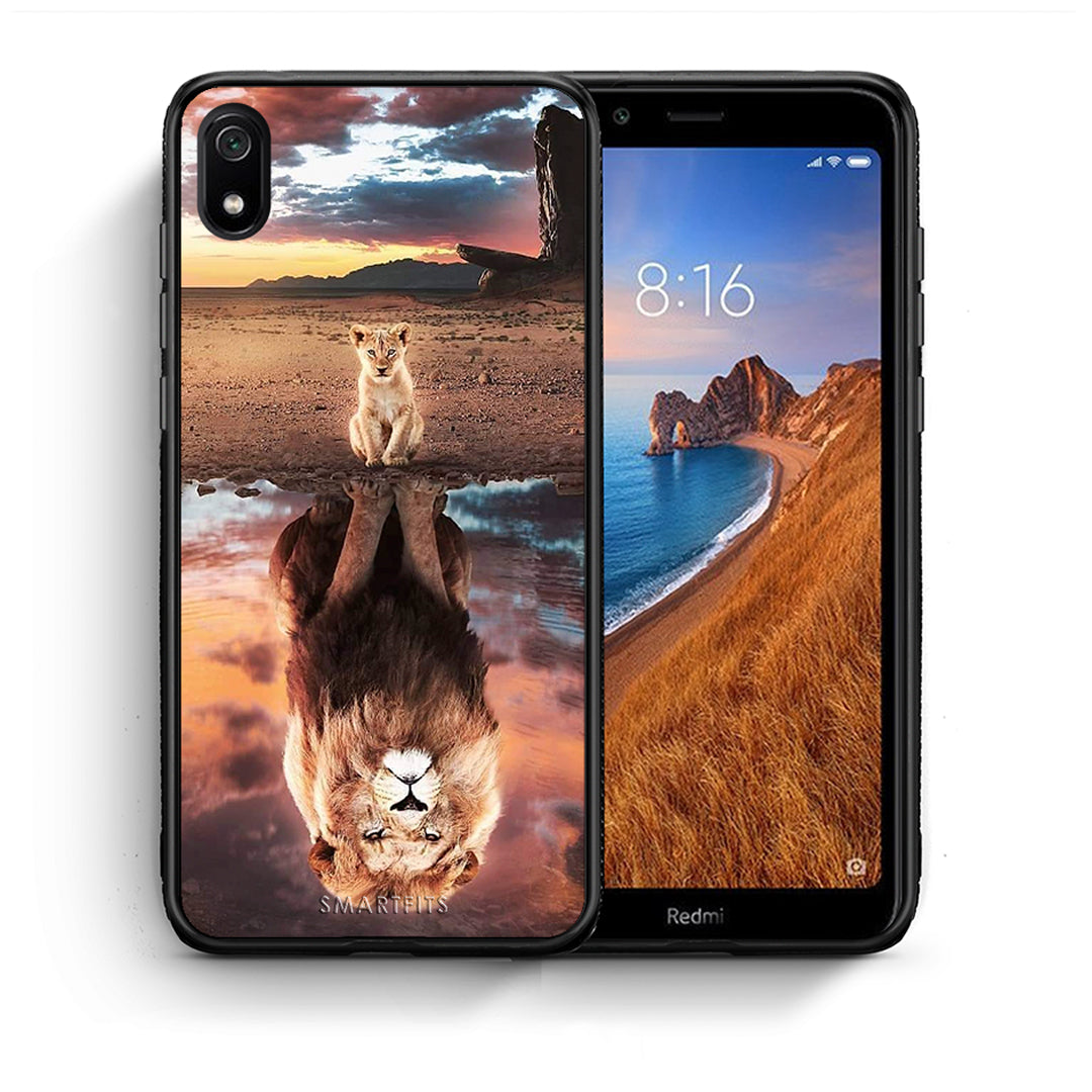Θήκη Αγίου Βαλεντίνου Xiaomi Redmi 7A Sunset Dreams από τη Smartfits με σχέδιο στο πίσω μέρος και μαύρο περίβλημα | Xiaomi Redmi 7A Sunset Dreams case with colorful back and black bezels