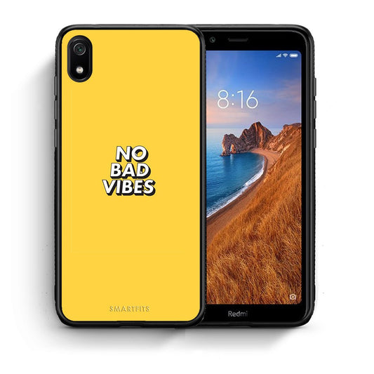 Θήκη Xiaomi Redmi 7A Vibes Text από τη Smartfits με σχέδιο στο πίσω μέρος και μαύρο περίβλημα | Xiaomi Redmi 7A Vibes Text case with colorful back and black bezels