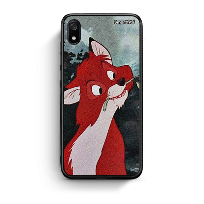 Xiaomi Redmi 7A Tod And Vixey Love 1 θήκη από τη Smartfits με σχέδιο στο πίσω μέρος και μαύρο περίβλημα | Smartphone case with colorful back and black bezels by Smartfits