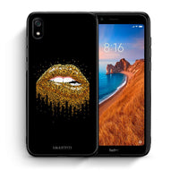 Thumbnail for Θήκη Xiaomi Redmi 7A Golden Valentine από τη Smartfits με σχέδιο στο πίσω μέρος και μαύρο περίβλημα | Xiaomi Redmi 7A Golden Valentine case with colorful back and black bezels