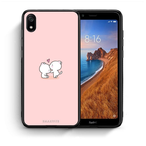 Θήκη Xiaomi Redmi 7A Love Valentine από τη Smartfits με σχέδιο στο πίσω μέρος και μαύρο περίβλημα | Xiaomi Redmi 7A Love Valentine case with colorful back and black bezels