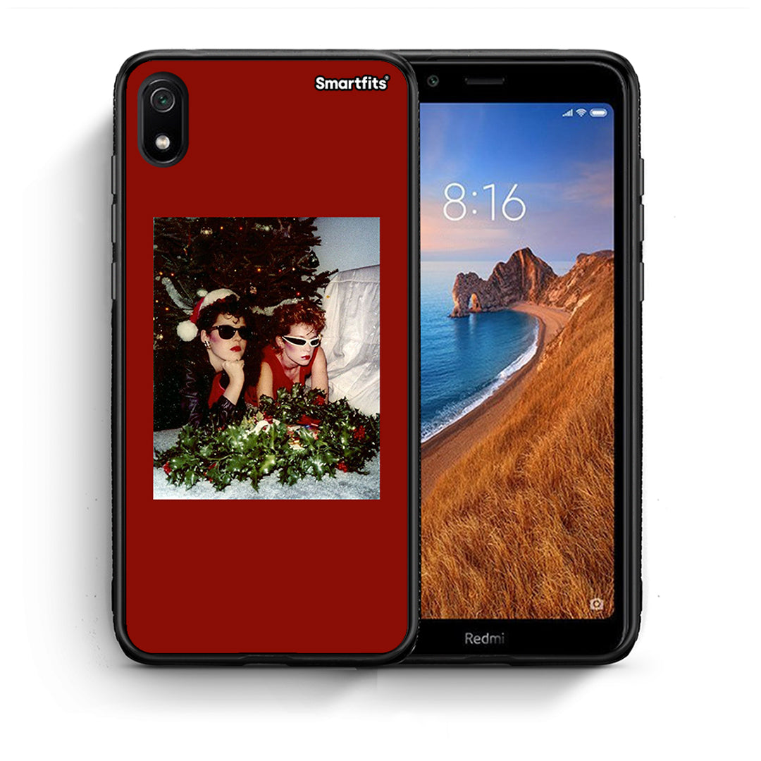 Θήκη Xiaomi Redmi 7A Waiting For Xmas από τη Smartfits με σχέδιο στο πίσω μέρος και μαύρο περίβλημα | Xiaomi Redmi 7A Waiting For Xmas case with colorful back and black bezels