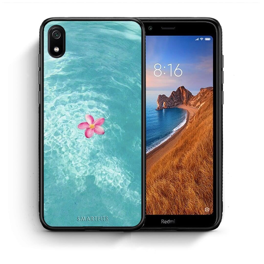 Θήκη Xiaomi Redmi 7A Water Flower από τη Smartfits με σχέδιο στο πίσω μέρος και μαύρο περίβλημα | Xiaomi Redmi 7A Water Flower case with colorful back and black bezels