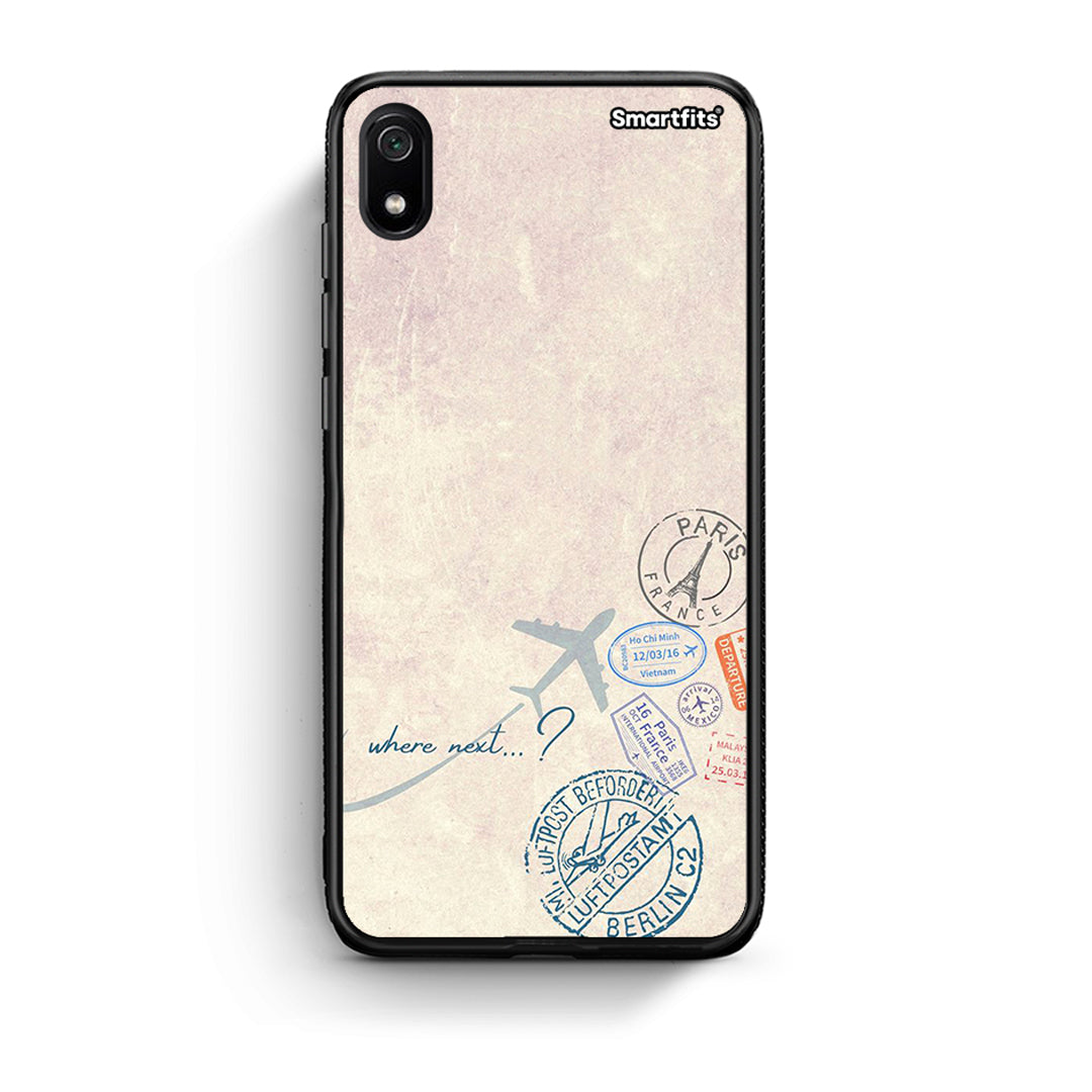 Xiaomi Redmi 7A Where Next Θήκη από τη Smartfits με σχέδιο στο πίσω μέρος και μαύρο περίβλημα | Smartphone case with colorful back and black bezels by Smartfits